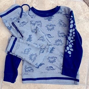 Garanimals Dinosaur Sweatshirt Sweatsuit Size 4/5